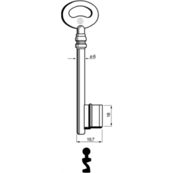CLÉ À GORGES LAITON POLI PIC710L27_20B