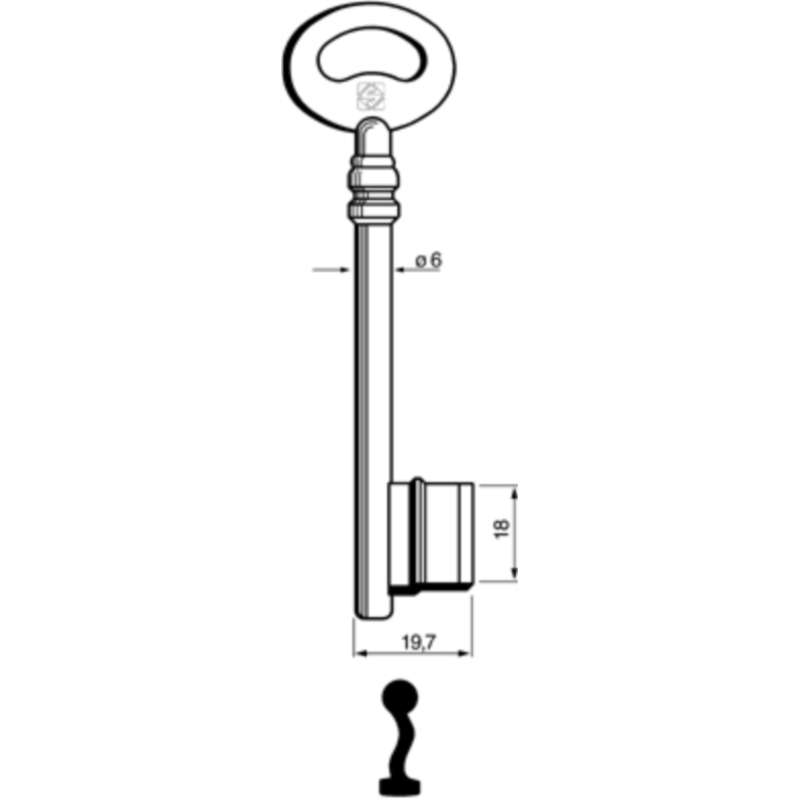 CLÉ À GORGES LAITON POLI PIC710L7_20B