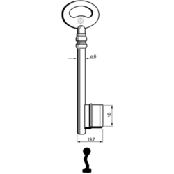 CLÉ À GORGES LAITON POLI PIC710L8_20B