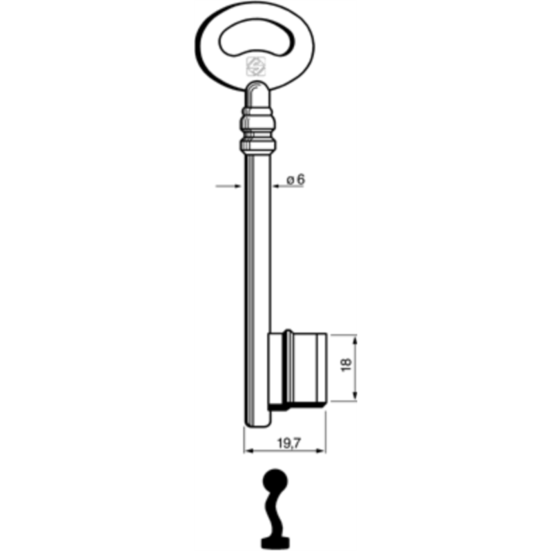 CLÉ À GORGES LAITON POLI PIC710L8_20B