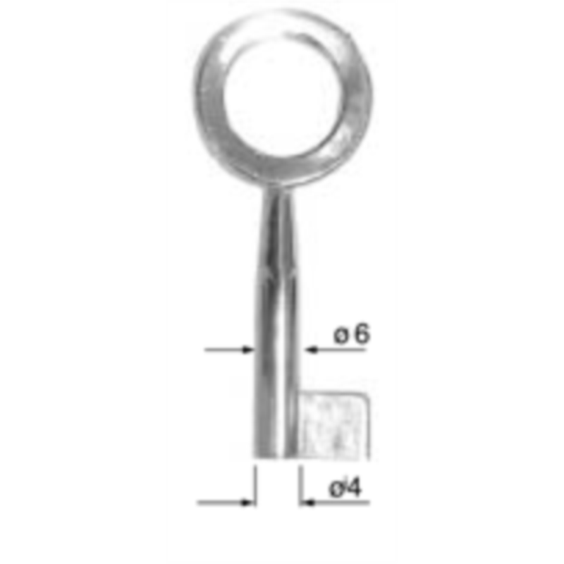 CLÉ POUR MEUBLES VIEIL OR 3F3735_20P