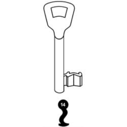 CLE A CHIFFRE TYPE KIMA    L70 KM910-14