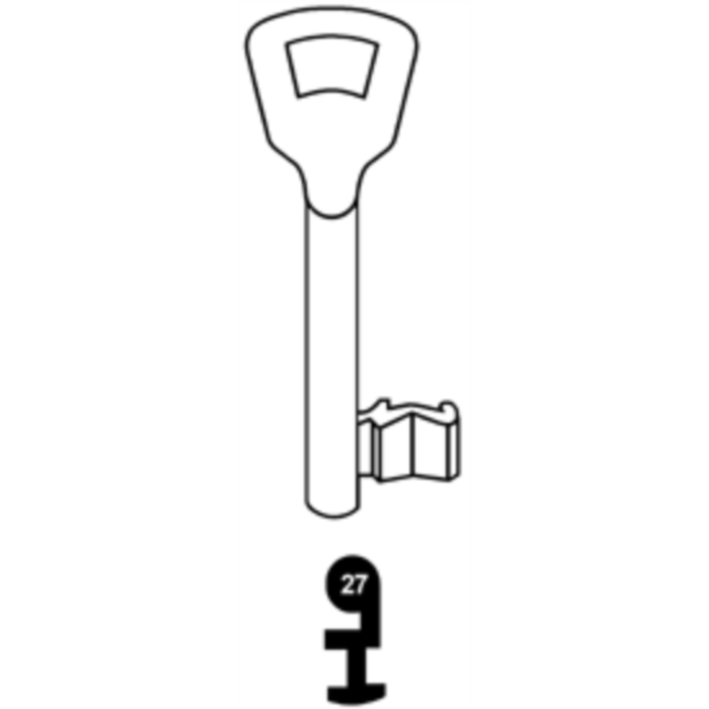 CLE A CHIFFRE TYPE KIMA    L70 KM910-27