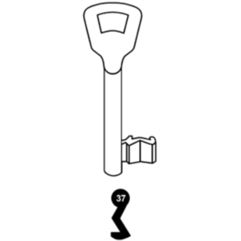 CLE A CHIFFRE TYPE KIMA    L70 KM910-37