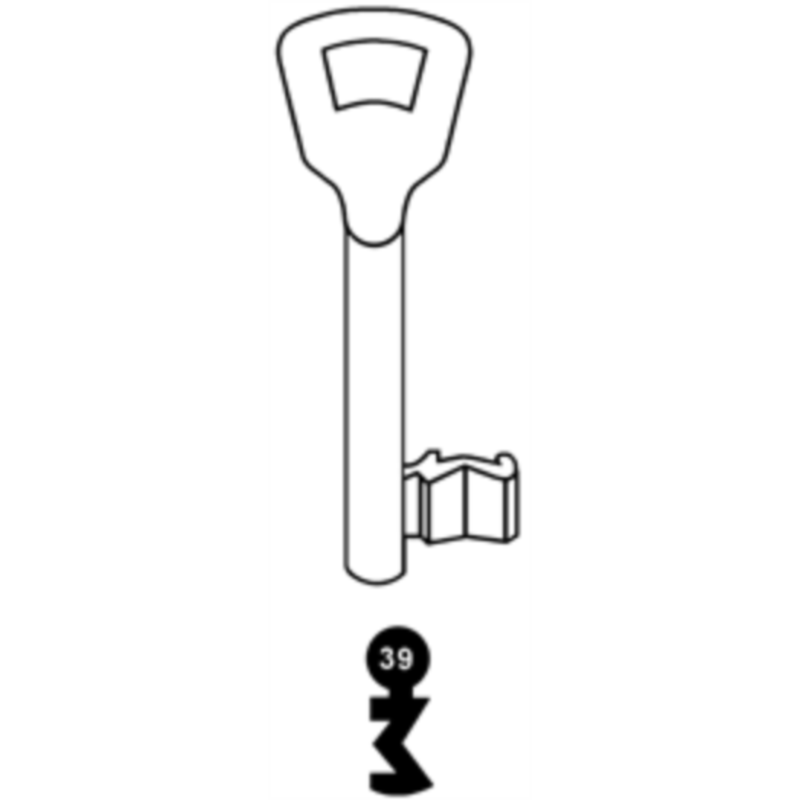 CLE A CHIFFRE TYPE KIMA    L70 KM910-39