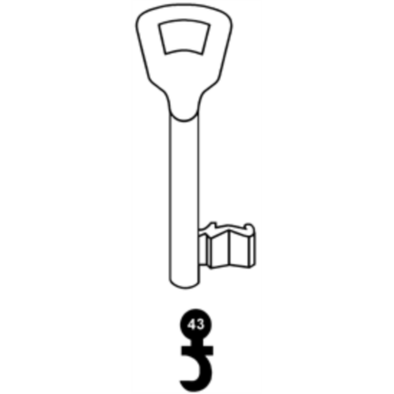 CLE A CHIFFRE TYPE KIMA    L70 KM910-43