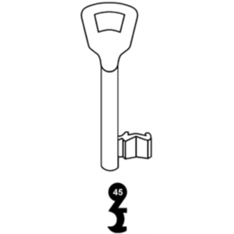 CLE A CHIFFRE TYPE KIMA    L70 KM910-45