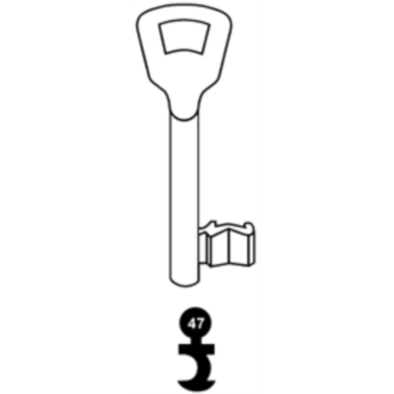 CLE A CHIFFRE TYPE KIMA    L70 KM910-47