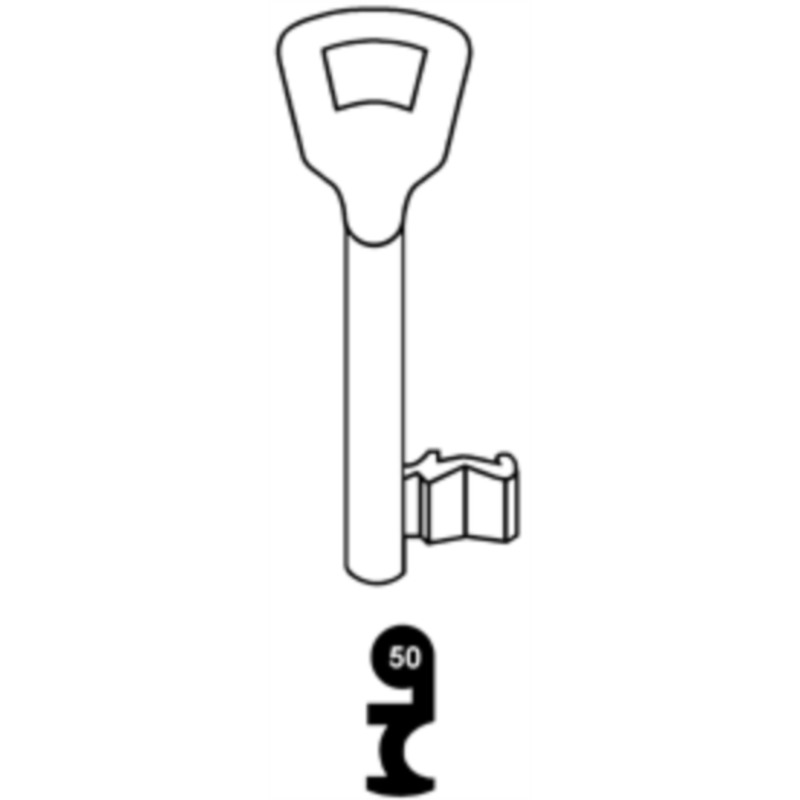 CLE A CHIFFRE TYPE KIMA    L70 KM910-50