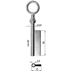 CLÉ POUR MEUBLES VIEIL OR 3F4881_20P