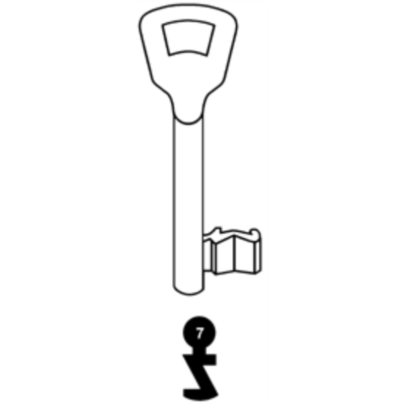 CLE A CHIFFRE TYPE KIMA    L70 KM910-7