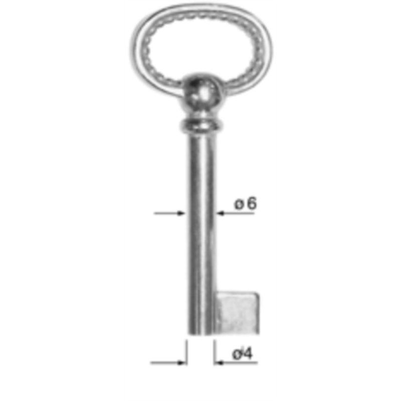 CLÉ POUR MEUBLES VIEIL OR 3F5442_20P