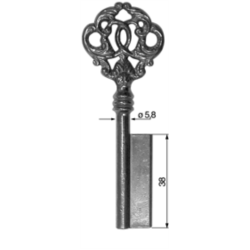 CLÉ POUR MEUBLES LAITON POLI 3F6081_20B